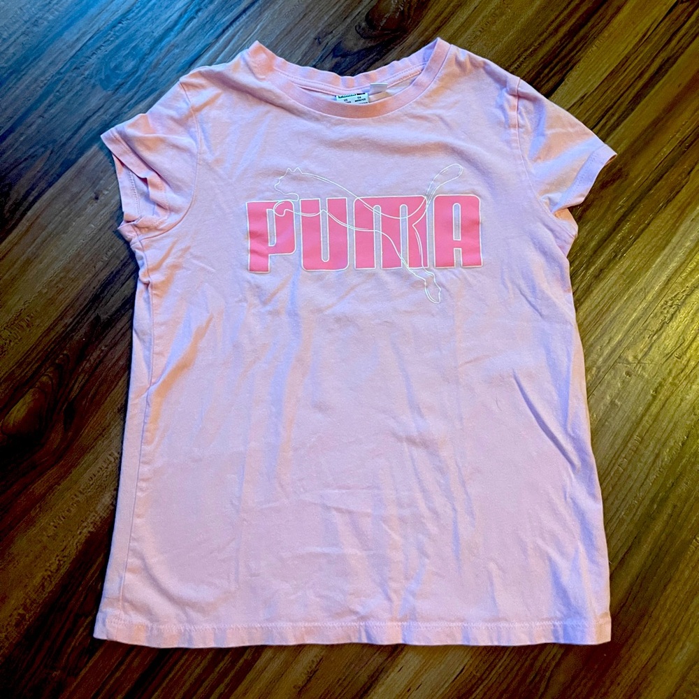 3 girls shirts. Adidas L, Puma M, Champion L. No rips/stains. Smoke free home.